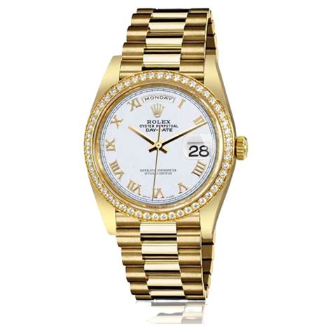 rolex white gold presidential|Rolex 18kt president 36mm watch.